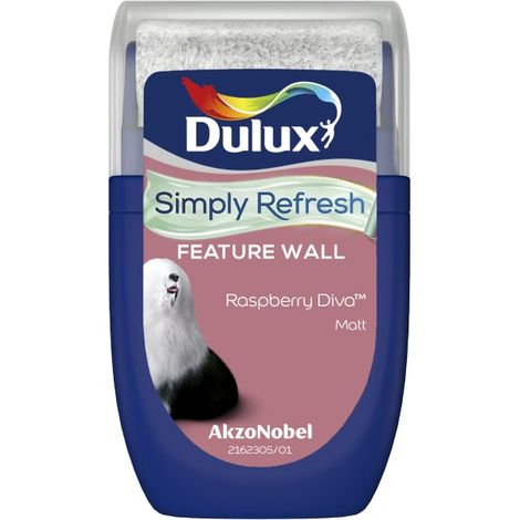 Dulux Simply Refresh Feature Wall Tester Pot - 30ml - Rasberry Diva