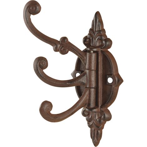 Crochet pivotant en fonte - L 13,2 cm x l 9,3 cm x H 22,7 cm - Livraison gratuite (1/2)