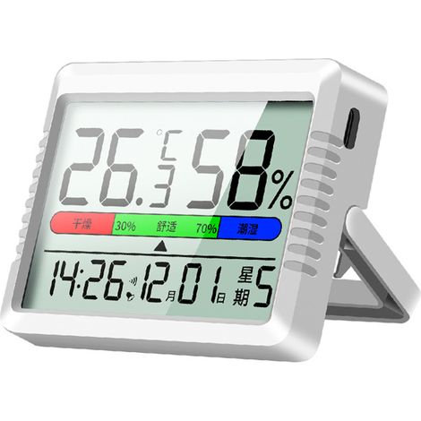 Hygromètres et thermomètres rechargeables par USB pour un suivi en temps réel du climat intérieur (1/5)