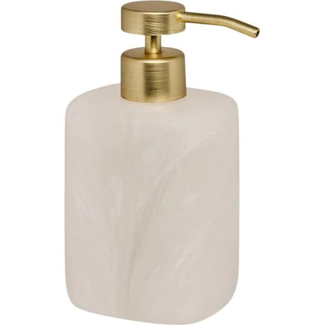 Distributeur de Savon en Résine "Cloudy" 370ml Blanc (1/3)