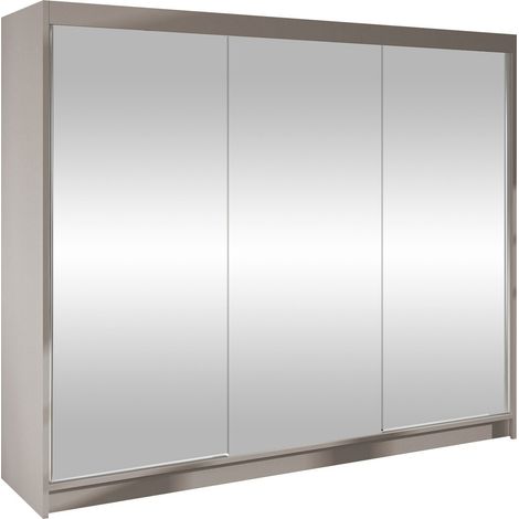 Armario Closico Durion III, Cachemira, 215x200x58cm, Puertas de armario: Correderas, Número de estantes: 9
