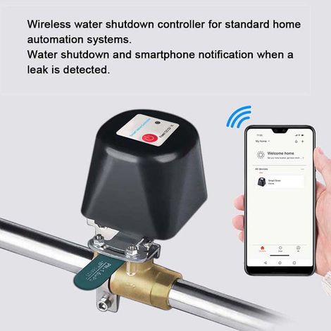 Vanne intelligente WiFi pour gaz/vanne Tuya, vanne de contrôle domotique pour régulateur d'eau et de gaz, 4 points, 1/2 pouce