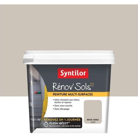 Peinture, carrelage et bois Renov sol SYNTILOR, blanc satiné, 0.75L (1/3)