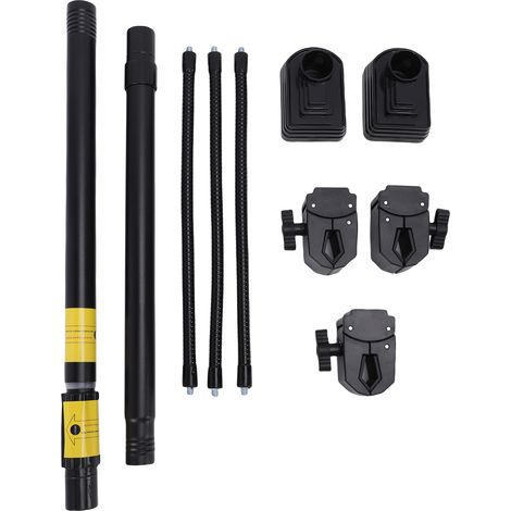 Support de guirlande pour cadre de porte d'entrée, en acier inoxydable, réglable et robuste, pour décorations de Noël, couronnes et lumières (80 à 100 cm). (1/5)