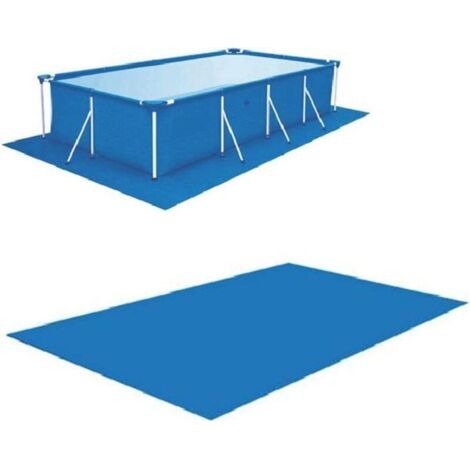 QORVA-Tapis de piscine rectangulaire, tapis de sol pour piscine carrée, bâche de sol rectangulaire pour piscine, couverture de sol pliable pour piscine tubulaire, pataugeoire, spa