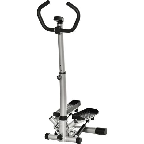 Beyamis Heim-Stepper mit LCD-Bildschirm und einstellbarer Geschwindigkeit, aus Metall und ABS, Größe 55 x 53 x 118–128 cm