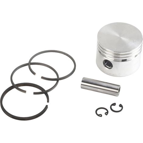 1 Piston, 3 Anneaux, Goupille, Circlips, Métal, 47 mm, Compresseur Air