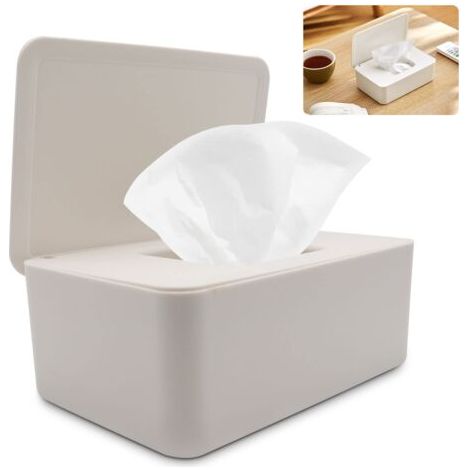 Caja para toallitas húmedas para bebé, dispensador de toallitas húmedas para bebé, dispensador de mascarillas, caja para guardar toallitas, caja para toallitas húmedas, caja dispensadora de toallitas, (1/4)