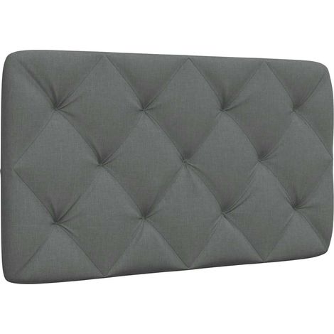 Kopfteil-Kissen Dunkelgrau 90 cm Stoff
