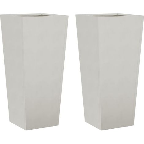 Maison Exclusive - Pflanzkübel 2 Stk. 35x35x75 cm Edelstahl