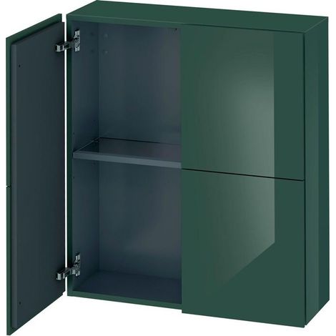 DU Halbhochschrank L-Cube 243x700x800mm 2 Türen, dolomiti grey hochglanz (1/5)
