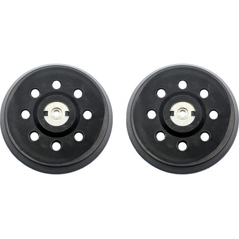 Plateau de Poncage, 125mm Plateau de Ponçage, Plateau pour Metabo SXE 325 Intec 425 Turbotec 631220000 (Noir)（2pcs）