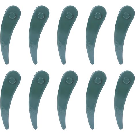 Lot de 10 lames plastique polyvalentes pour tondeuse Bosch ART 23-18 Li / 26-18 Li, accessoire de jardin (1/5)