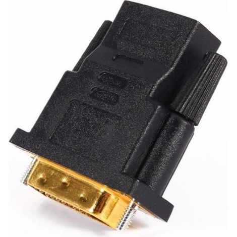 Adaptateur DVI vers HDMI - HB013 - DVI 24+1 Mâle - HDMI Femelle - Connexion Vidéo Numérique (1/4)