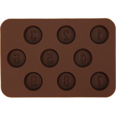 Moule en Silicone Chiffres pour Chocolats, Bonbons et Gâteaux DIY - Idéal pour Saint-Valentin et Fête des Enfants (1/5)
