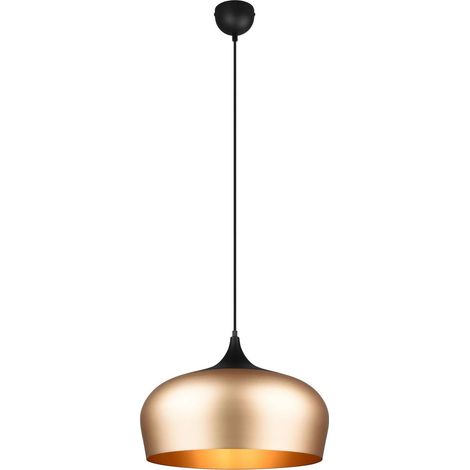 Lampada a sospensione, alluminio, ottone satinato, D45 cm, Chiron (1/5)