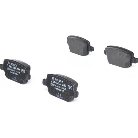 Bosch BP1119 Plaquettes de frein - arrière - ECE-R90 - 1 jeu de 4 plaquettes (1/5)