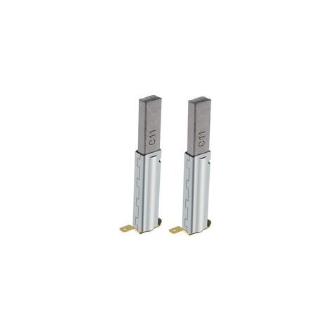 2pcs Balais de Charbon Remplacement Compatible avec 30/60/70/80/90L Aspirateurs Industriels 11x6x29mm Accessoires pour Aspirateur (1/4)