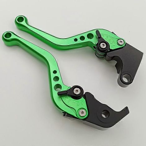 Pour Yamaha YZF R1 09-14 Réglage modifié Levier de frein, d'embrayage et de klaxon en alliage d'aluminium (vert 2) (1/5)