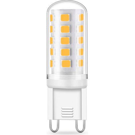Ampoule halogène G9 équivalente 3 W, 420 lm, mini-ampoule, blanc froid 6 000 K, sans scintillement, 220-240 V CA, non dimmable, lot de 3 [Classe énergétique A+] (1/5)