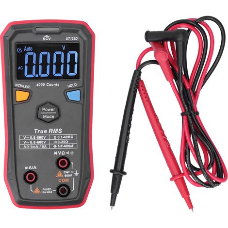 Multimètre Numérique Haute Précision UT123D pour Dépannage Électrique et Mesures Polyvalentes (1/5)
