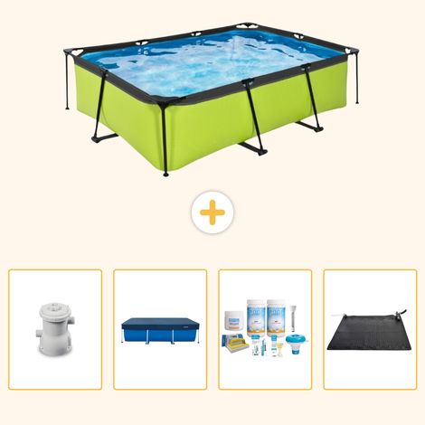 Exit-toys Piscine Exit Rectangulaire - 220x150x65 cm - 5-pièces SCB62 (1/5)