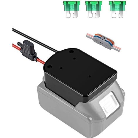 Adaptateur de batterie 18 V pour batterie Makita 18 V avec câble de 14 AWG, convertisseur de batterie, jouet pour mettre à niveau, modifier l'ABS, compatible avec MAKITA BL1815 BL1830 BL1840 BL1850