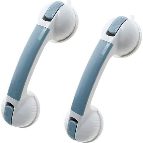 Poignée de douche - ZGEER - Lot de 2 - Blanc - Plastique - Résine - Intérieur & extérieur (1/4)