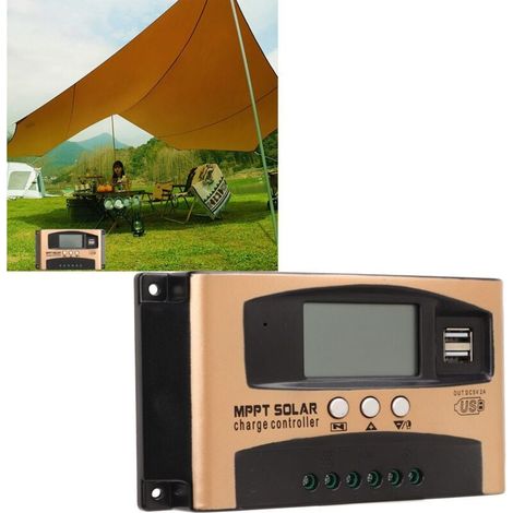 Regulador de carga de batería de panel solar inteligente MPPT   30A (1/5)