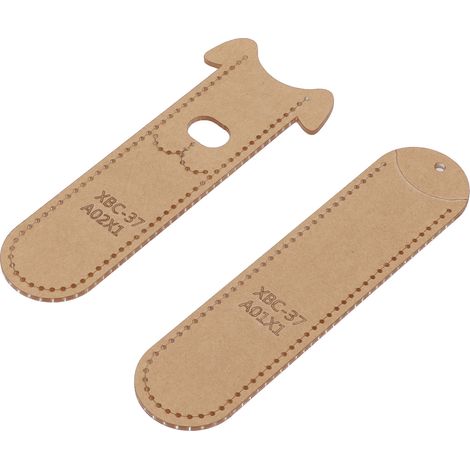 Gabarit acrylique DIY pour étui à crayons de dessin animé, gabarit en cuir fait main pour outil de maroquinerie DIY (1/5)