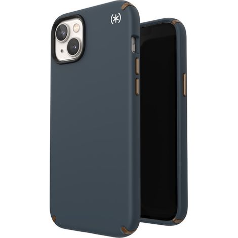 Étui antibactérien Speck Presidio2 Pro pour iPhone 15 Plus / 14 Plus (Charbon / Bronze froid / Ardoise) (1/5)