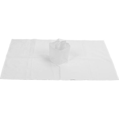 Housse de table de massage en coton doux et lavable, blanc, avec trou pour soins esthétiques en salon et spa (1/5)