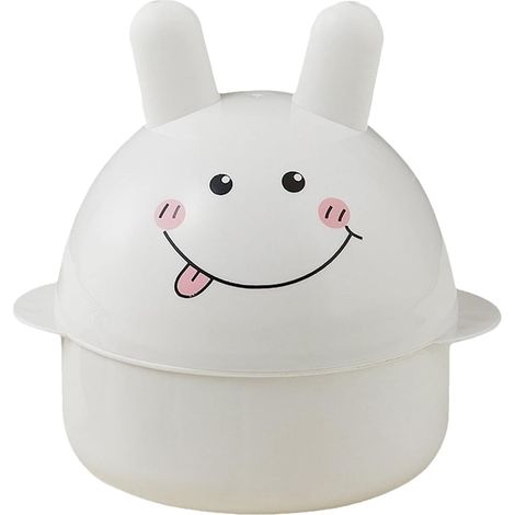 Cuiseur à œufs pour micro-ondes – Braconnier en forme de lapin 16 x 14 cm, gadget en aluminium PP résistant à la chaleur, cuiseur à vapeur robuste pour œufs de dessin animé, passe au lave-vaisselle (1/4)