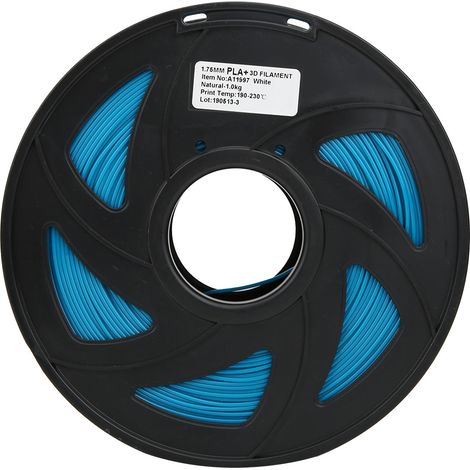Filament PLA Cyan 1.75mm 1KG pour Imprimante 3D - Matière Première Haute Qualité (1/5)