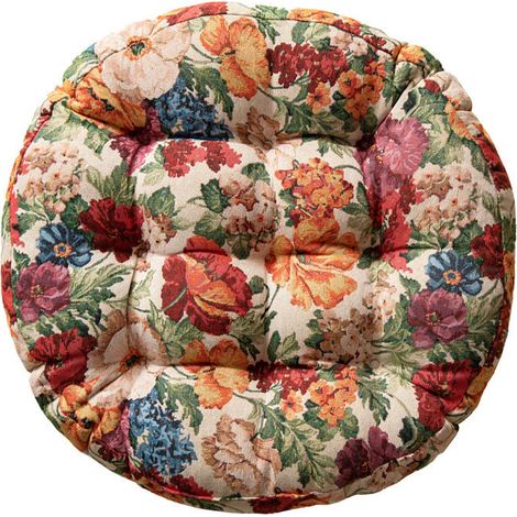 BEBUSINGOTO Paquet de 1 pièce-55x55x7cm-Circulaire Coussin de sol en peluche pour chambre à coucher - Coussin décoratif pour chambre à coucher, canapé, chaise (1/5)
