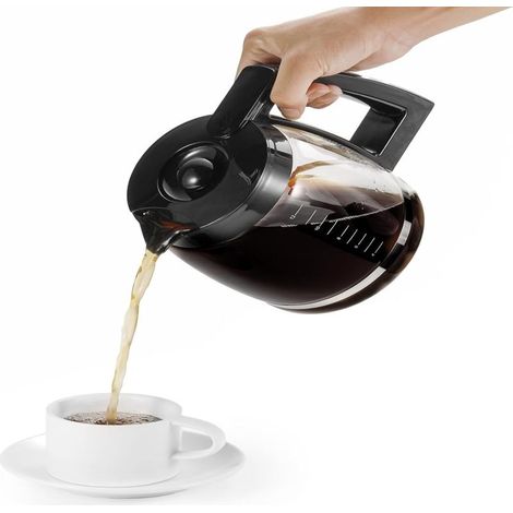 Carafe de rechange en verre de 12 tasses pour cafetières, compatible avec les modèles DCC-1100BK, DCC-1200PRC, DCC-2650 et DGB500BK. (1/4)