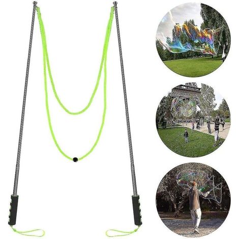 Giant Bubble Wand Stainless Steel Telescopic Design Bubble Blower Wands Outdoor Giant Bubble Maker Toys