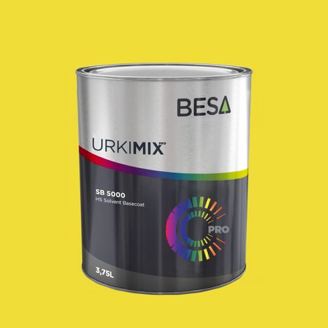 Pot de peinture Polyuréthane / bi composant Jaune Soufre RAL 1016  Brillant - 3,5 kg