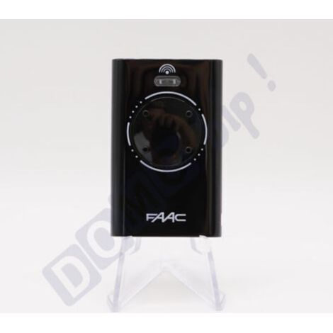 Télécommande FAAC XT4 868 MHz Noire (réf. 7870101) - 4 boutons pour portails et portes de garage - Fréquence 868,35 MHz - Télécommande sécurisée à code tournant - Compatible avec les récepteurs SLH (1/5)