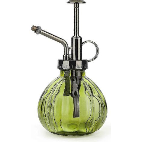 Pflanzensprüher, 200 ml Vintage-Glasflasche mit Druckpumpe, fein geteilte Sprühdüse für den Innenbereich, kleine Größe. (1/5)