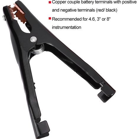 Isolierte 500-A-Krokodilklemmen für 6-V-/12-V-Autobatterien mit Hochleistungssteckern