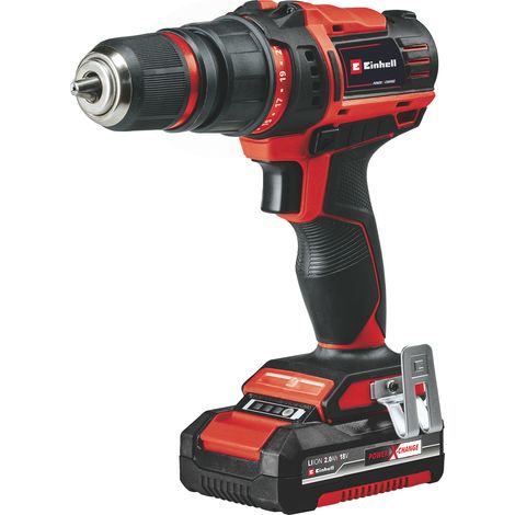 Einhell Power X-Change TE-CD 18/45 3X-Li +22 4513990 Akku-Bohrschrauber 18 V 2 Ah inkl. Winkeladap (1/5)