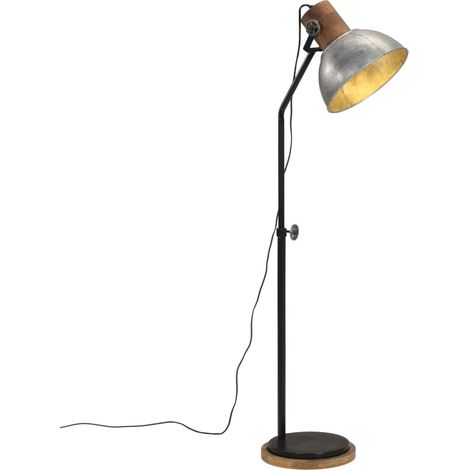 Stehleuchte 25 W Vintage Silbern 30x30x100-150 cm E27