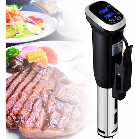 Cuiseur sous Vide 1200W, Chauffage par Circulation d'eau À 360° Circulateur d'eau À Immersion Silencieux avec Écran Tactile, Contrôle Précis De La Température Et Réglage De La Durée.