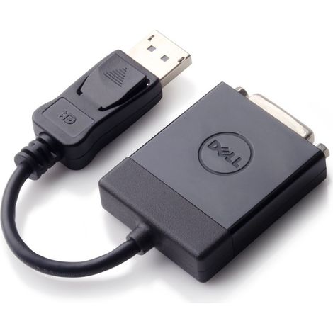 DELL 470-ABEO adaptador de cable de vídeo DisplayPort DVI Negro