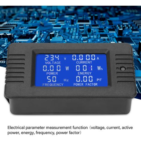 Ej.Life PEACEFAIR Digital Meter PZEM-020 AC Multifunktions Digital LCD Meter Energie Energie Spannung Strom Tester 10A (1/5)