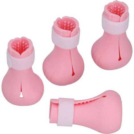 Chaussures, griffes et protège-dents pour le bain et le rasage en silicone anti-rayure (Pink), polyvalent et pratique (1/4)