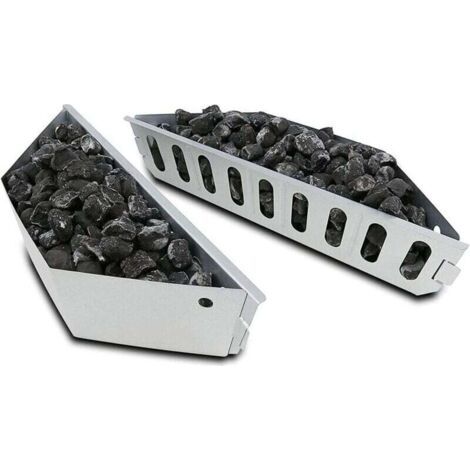 [JAMAIS UTILISÉ]Paniers à Charbon pour Weber 7403 Barbecues à Charbon de 47,6 et 67 cm, Panier Charbon pour Chaleur Directe et Indirecte, 2 Pack (1/4)