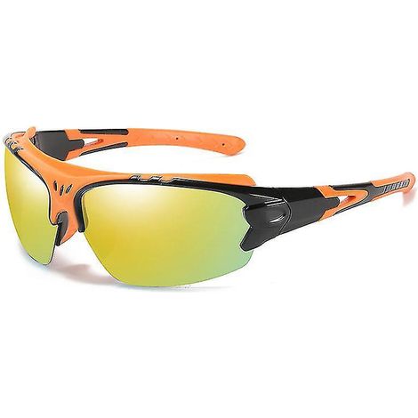 Lunettes de sécurité, verres de soleil polarisés, protection UV et anti-impact U6, conformes à la norme ANSI Z87+, étui rigide orange (1/5)