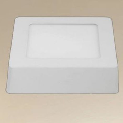 TrAdE Shop Traesio - Plafoniera Led Da Soffitto 6w Luce 3000k-6500k Parete Quadrato Con Interruttore 00168 - (1/4)